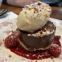 Chocolate mousse cake  at The Perch in Oxford