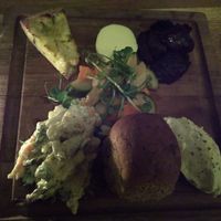 Veggie platter as a starter at The Perch in Oxford