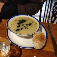 Celeriac soup at The Perch in Oxford