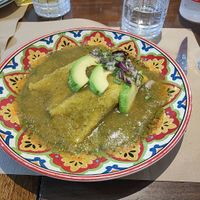 Enchilada vegana at Las Mañanitas  in Potes