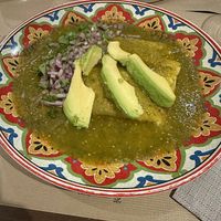 Vegan enchiladas at Las Mañanitas  in Potes