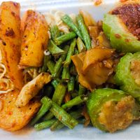 Take away mixed noodles and kway teow with 3 dishes $3 only at Healthy Vegetarian 健康素食 - Whampoa in Central Singapore