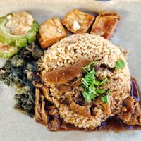 Duck rice with extra bitter gourd Yong Tau Foo, good, recommended at Healthy Vegetarian 健康素食 - Whampoa in Central Singapore