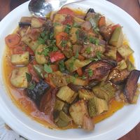 Vegetables at Milos Taverna in Crete