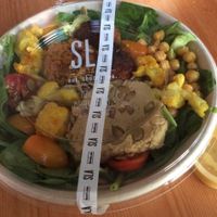 Sweet potato falafel salad at SLA - Utrechtsestraat in Amsterdam