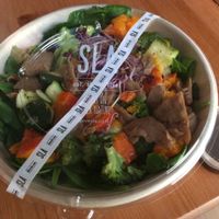 Vegan chicken teriyaki salad at SLA - Utrechtsestraat in Amsterdam