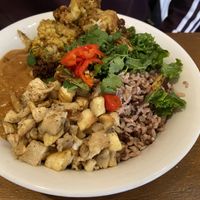 Peanut stew: very good, but spicy at SLA - Utrechtsestraat in Amsterdam