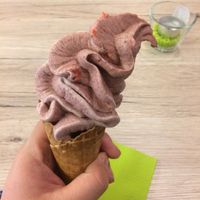 Oreo strawberry ice cream at Time Out Eiscafe in Basel