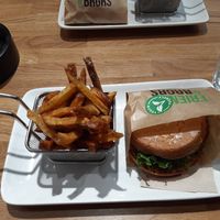 Vegan burger at Friends & Brgrs in Helsinki