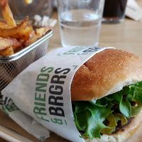 This was delicious and clearly marked vegan at Friends & Brgrs in Helsinki