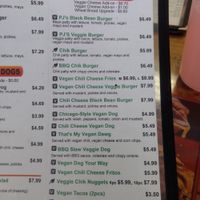 Incredible menu at PJ's Grill in Carson