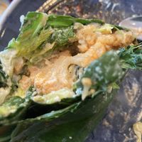 Buffalo cauliflower collard wrap  at Organika Kitchen in Southport
