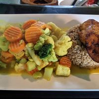 Veggie tofu curry at Yardie Spice in Homestead