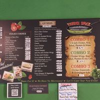 Menu  at Yardie Spice in Homestead