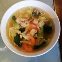 Mushrooms noodles at Mori Tea House and Residence in Malacca