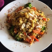 vegan biryani at Cafe Namaste in Jaco