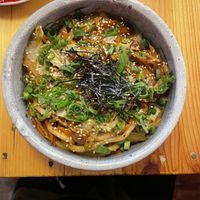 Vegetable yaki udon noodles at Marukoshi in Belgrade