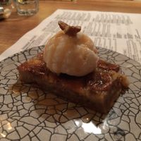 Banana cake w/ coconut ice cream at Marukoshi in Belgrade