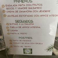 Full Vegan menu at Natu in Santander