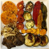 Barbecued vegtables at Natu in Santander