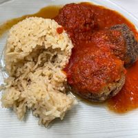 Albóndigas con arroz at Natu in Santander