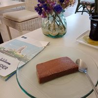 Chocolate and banana custard at Natu in Santander