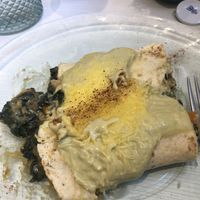 spinach crepe  at Natu in Santander