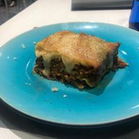 Lasagna with soy mince. at Natu in Santander