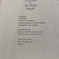 Menu del dia  at Natu in Santander