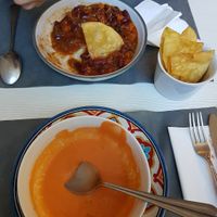 Chilli and Salmorejo (starters) at Natu in Santander