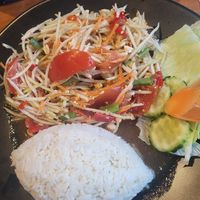 Vegan Som Tam at Bangkok Cafe in Trondheim