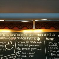 the vegan options at Bangkok Cafe in Trondheim