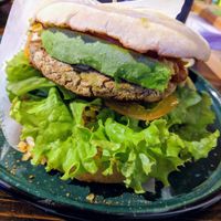 Vegan burger at Burger Green  in Pereira