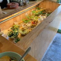 Raw salad bar at .RAW in Tokyo