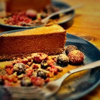 Raw, Vegan , Gluten free , chocolate cake !  at .RAW in Tokyo