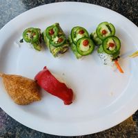 Garden Fire Roll and Vegan Tuna at Sushi 101 Bar & Grill in Tempe