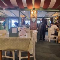 The inside, very cozy at Ransoms Tearooms and Restaurant in Jersey