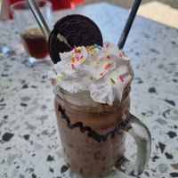 Vegan special Oreo shake at Ransoms Tearooms and Restaurant in Jersey