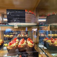 Vegan cakes at Ransoms Tearooms and Restaurant in Jersey