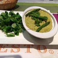 Risotto aux asperges vertes at Resto V in La Garenne-colombes