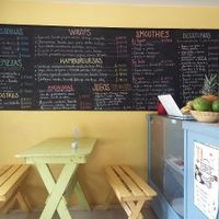 .  at Cafe Tropico in Taganga