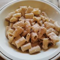 Fresh delicious pasta with walnut sauce at In Pasta in Lucca