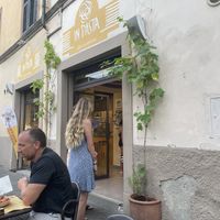 Short queue from here to order  at In Pasta in Lucca