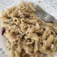 Walnut sauce was nutty and a little bit crunchy  at In Pasta in Lucca