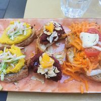 Bruschette at In Pasta in Lucca