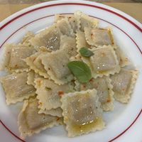 Vegan chickpea ravioli   at In Pasta in Lucca
