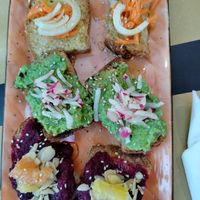 Mix bruschette at In Pasta in Lucca