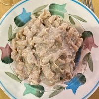 "Butterflies" in walnut sauce   at In Pasta in Lucca