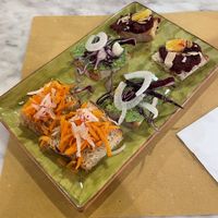 Bruschetta starter  at In Pasta in Lucca