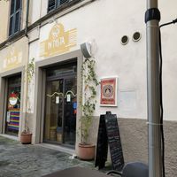 The entrance at In Pasta in Lucca